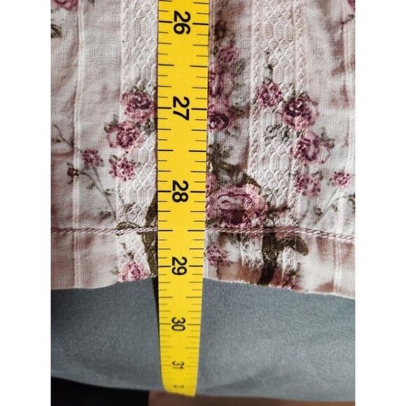 Natural Reflections Womens Blouse Roses Floral Button Down Shirt Size 3XL - Picture 8 of 8